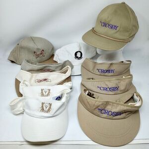 Vintage The Crosby Golf Club Hat & Visor Lot - San Diego Course Grandpa Bing
